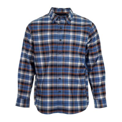 Ridgecut Men's Performance Flannel Long-Sleeve Button-Down Shirt