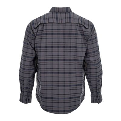 Image showing  Men's Performance Flannel Long-Sleeve Button-Down Shirt