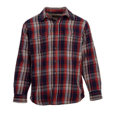 Ridgecut Men's Plaid Long-Sleeve Shirt Jacket