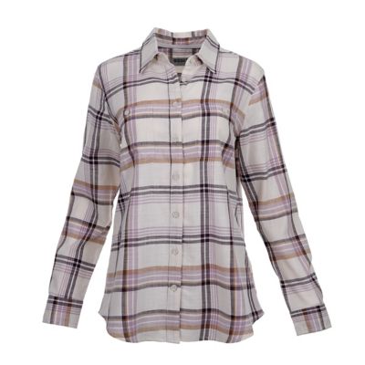 Ridgecut Women's Heritage Wash Plaid Long-Sleeve T-Shirt