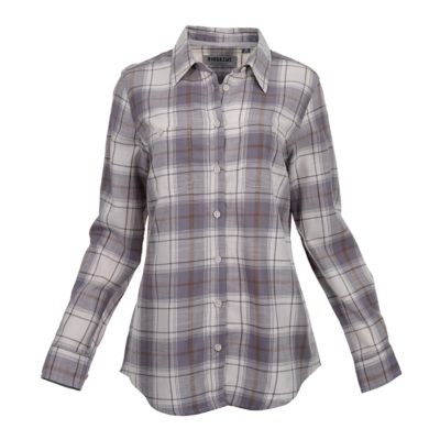 Ridgecut Women's Heritage Wash Plaid Long-Sleeve T-Shirt