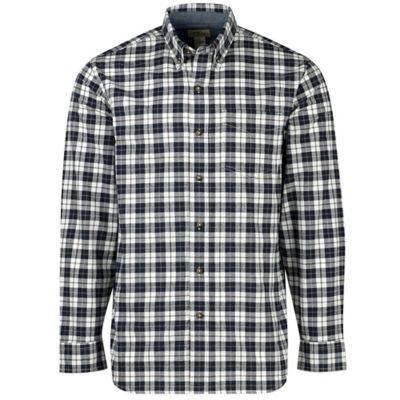 Blue Mountain Men's Oxford Long-Sleeve Button-Down Shirt