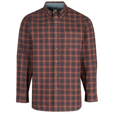 Blue Mountain Men's Oxford Long-Sleeve Button-Down Shirt, FMW24-11031