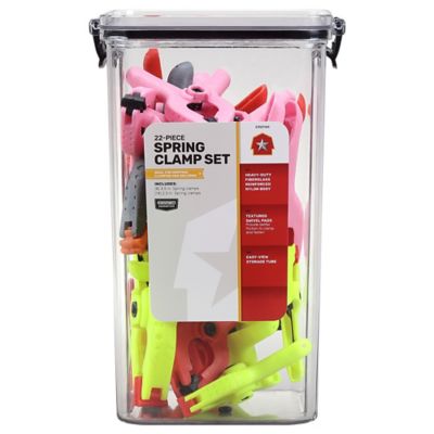 Barn Star Colorful Spring Clamp Set, 22-Pack