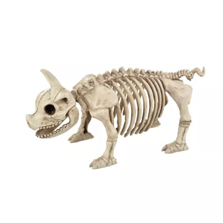 Red Shed 6.5" Standing Pig Skeleton Halloween Decoration Halloween Statues