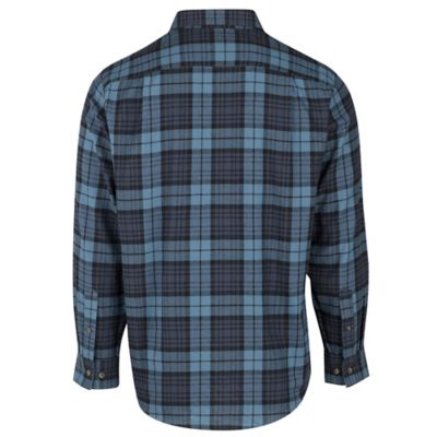 Image showing  Men's Long-Sleeve Button-Down Plaid Flannel Shirt