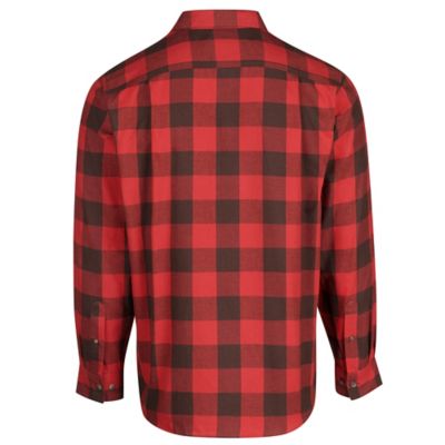 Image showing  Men's Long-Sleeve Button-Down Plaid Flannel Shirt