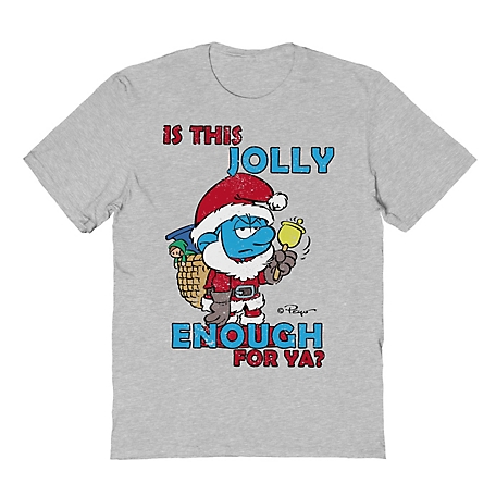 Smurfs Is This Jolly Enough Holiday Christmas T-Shirt