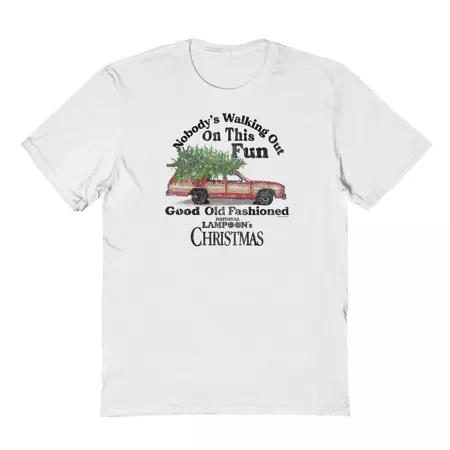 National Lampoon Nobody's Walking Out Christmas T-Shirt for the Holidays Men's T-Shirts