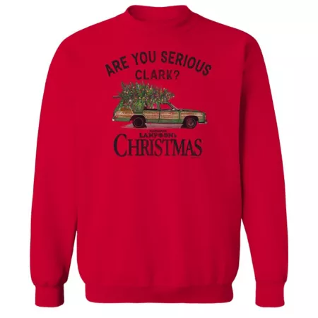 National Lampoon Christmas Vacation Are You Christmas Fleece Sweatshirt Men's Sweatshirts