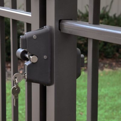 Image showing  Locking Gravity Latch Bronze (Two-Sided Key Entry)