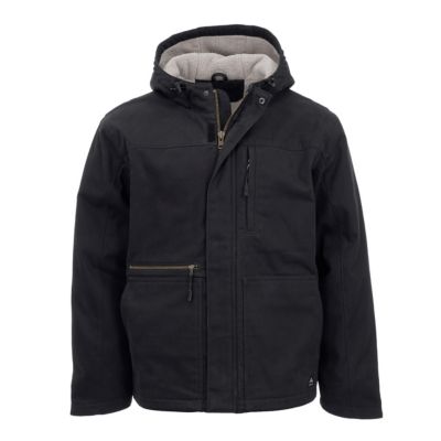 Ridgecut Men's Max-Range Sherpa-Lined Flex Sanded Duck Hooded Jacket