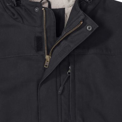 Image showing  Men's Toughshield Max-Range Sherpa-Lined Flex Sanded Duck Hooded Jacket