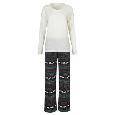 Blue Mountain Women's Print PJ Set