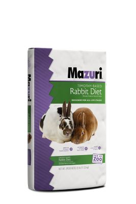 Mazuri Timothy-Hay Based Rabbit Food A month or so ago I purchased the timothy hay compressed pellets for my four rabbits and they all dance at my feet in the mornings for it! 