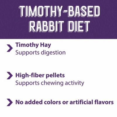Image showing 5 th Mazuri Pelleted Timothy-Hay Based Rabbit Food, 25 lb. Bag