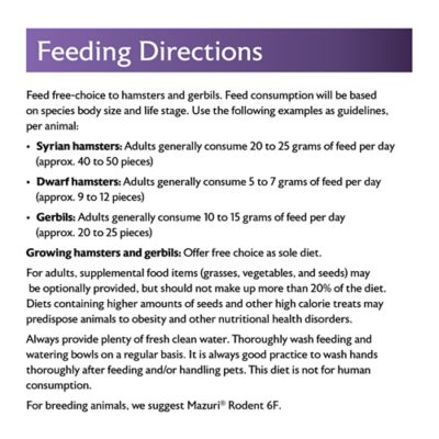 Image showing  Hamster & Gerbil Food, 1.25 lb. Bag