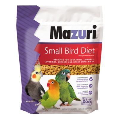 Mazuri Small Bird Food, 2.5 lb. Bag My parakeets tend to be picky eaters, but they enjoyed this food and took to it right away