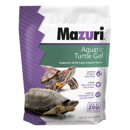 Mazuri Aquatic Turtle Gel Food 8 oz Bag Reptile Food