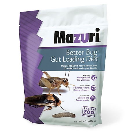 Mazuri Better Bug Gut Load Food, 8 oz. Bag