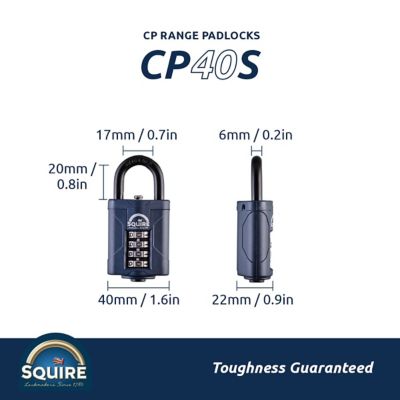 Image showing 5 th Squire 4 Wheel Combination Padlock