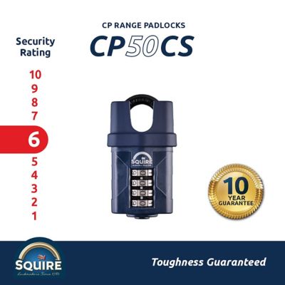 Image showing  4 Wheel Combination Padlock - Closed Shackle