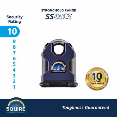 Image showing 5 th Squire Closed Shackle Steel Padlock, 65 mm