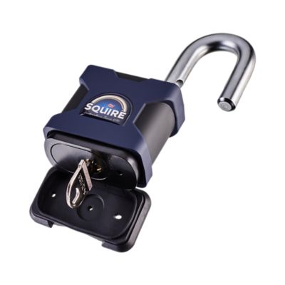 Image showing  Open Shackle Steel Padlock, 65 mm