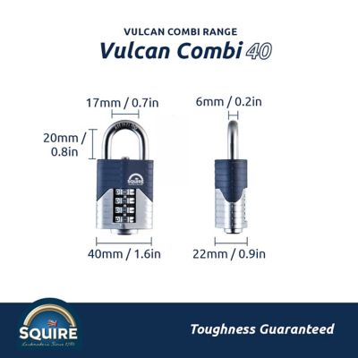 Image showing  Combination Padlock - Open Shackle