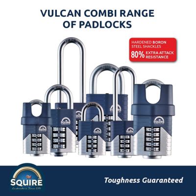 Image showing 6 th Squire Combination Padlock - Open Shackle