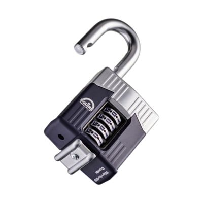 Image showing  4 Wheel Armoured Padlock - Open Shackle