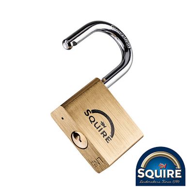 Squire Premium Brass 5 Pin Marine Padlock with Stainless Steel Shackle, 50 mm