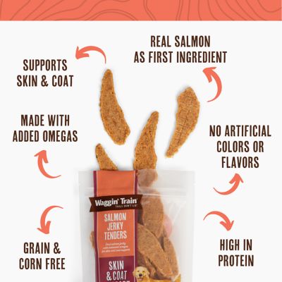 Image showing  Simply Protein for Pets Skin and Coat Support Jerky Tenders Salmon Flavor Dog Treats, 12 oz.