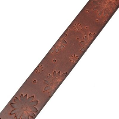 Image showing  Women's Floral Tooled Leather Belt,