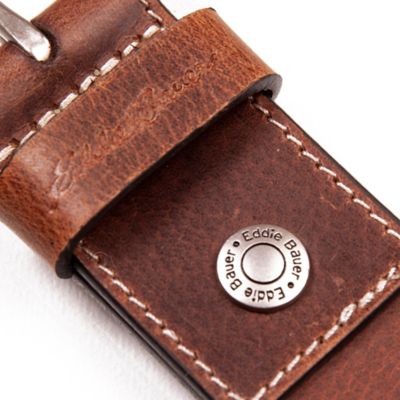 Image showing 1 th Eddie Bauer Men's Leather Bridle Belt,