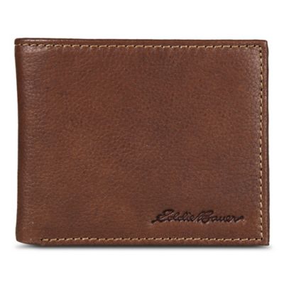 Eddie Bauer Men's Signature Logo Bifold Wallet
