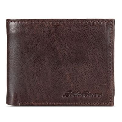 Eddie Bauer Men's Signature Logo Bifold Wallet