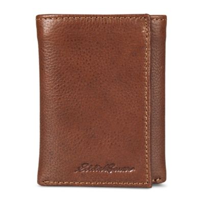 Eddie Bauer Men's Signature Logo Trifold Wallet