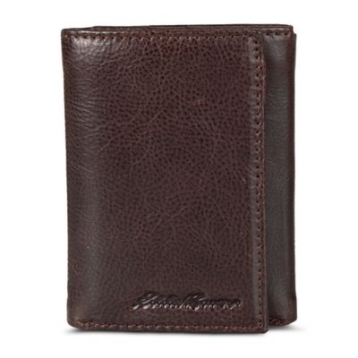 Eddie Bauer Men's Signature Logo Trifold Wallet