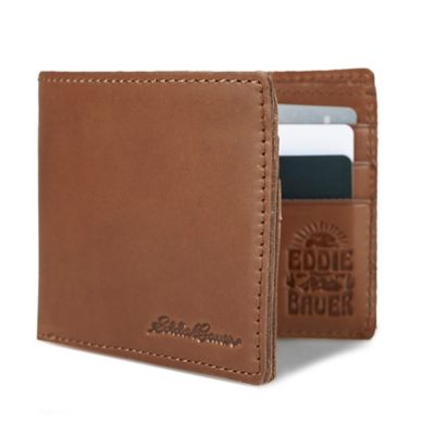 Image showing 7 th Eddie Bauer Men's Outdoor Leather Bifold