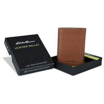 Image showing 9 th Eddie Bauer Men's Outdoor Leather Trifold