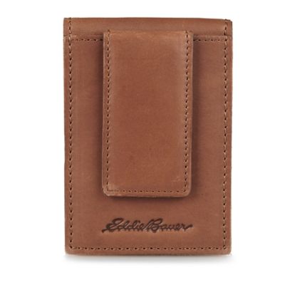 Eddie Bauer Men's Outdoor Leather Front Pocket Wallet
