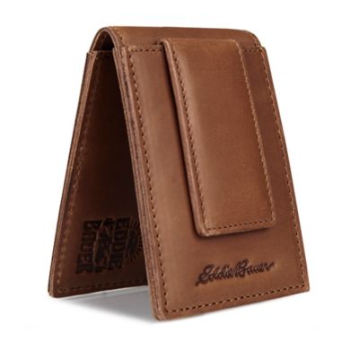 Image showing 6 th Eddie Bauer Men's Outdoor Leather Front Pocket Wallet