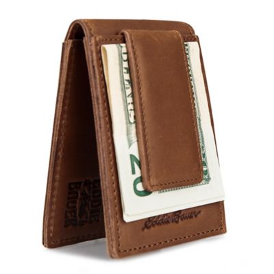 Image showing 7 th Eddie Bauer Men's Outdoor Leather Front Pocket Wallet