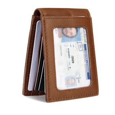 Image showing 8 th Eddie Bauer Men's Outdoor Leather Front Pocket Wallet