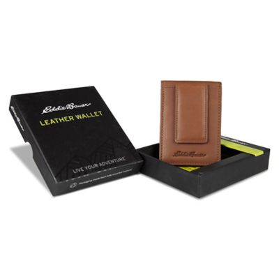 Image showing 9 th Eddie Bauer Men's Outdoor Leather Front Pocket Wallet