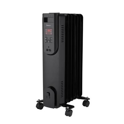 VisionAir Electric 24 in. Digital Oil-Filled Heater with Remote, 200 sq. ft., 5,118 BTU, 600W/900W/1,500W