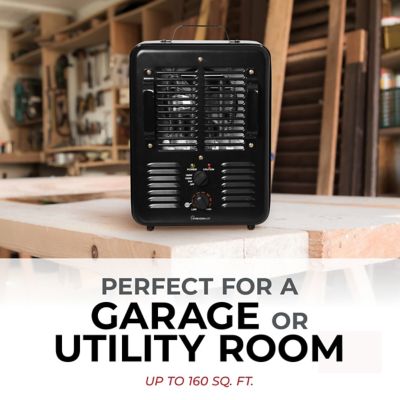 Image showing  Electric 15 in. Milkhouse Heater with 3-Prong Power Cord, 160 sq. ft., 5,120 BTU, 1,500/1,300W