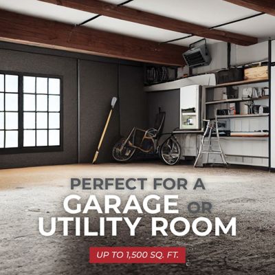 Image showing  Electric Ceiling Mount Heater, 1,500 sq. ft., 7,108 BTU, 6,250W/7,500W, 240V