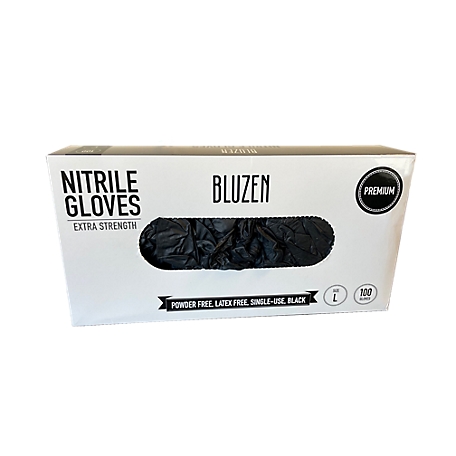 BluZen Nitrile Disposable Exam Gloves, X-Strength